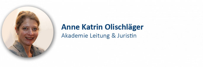 Bild von Anne Katrin Olischläger, Akademie Leitung und Juristin